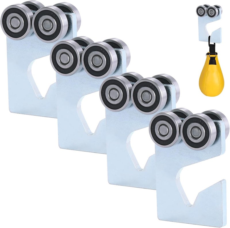 Fuperoo 4-Wheel Trolley Assembly Rollers.Strut Channel Rollers Trolley.for use with 1-5/8" Wide and All 1-5/8" or Taller Strut Channel. - Image 1